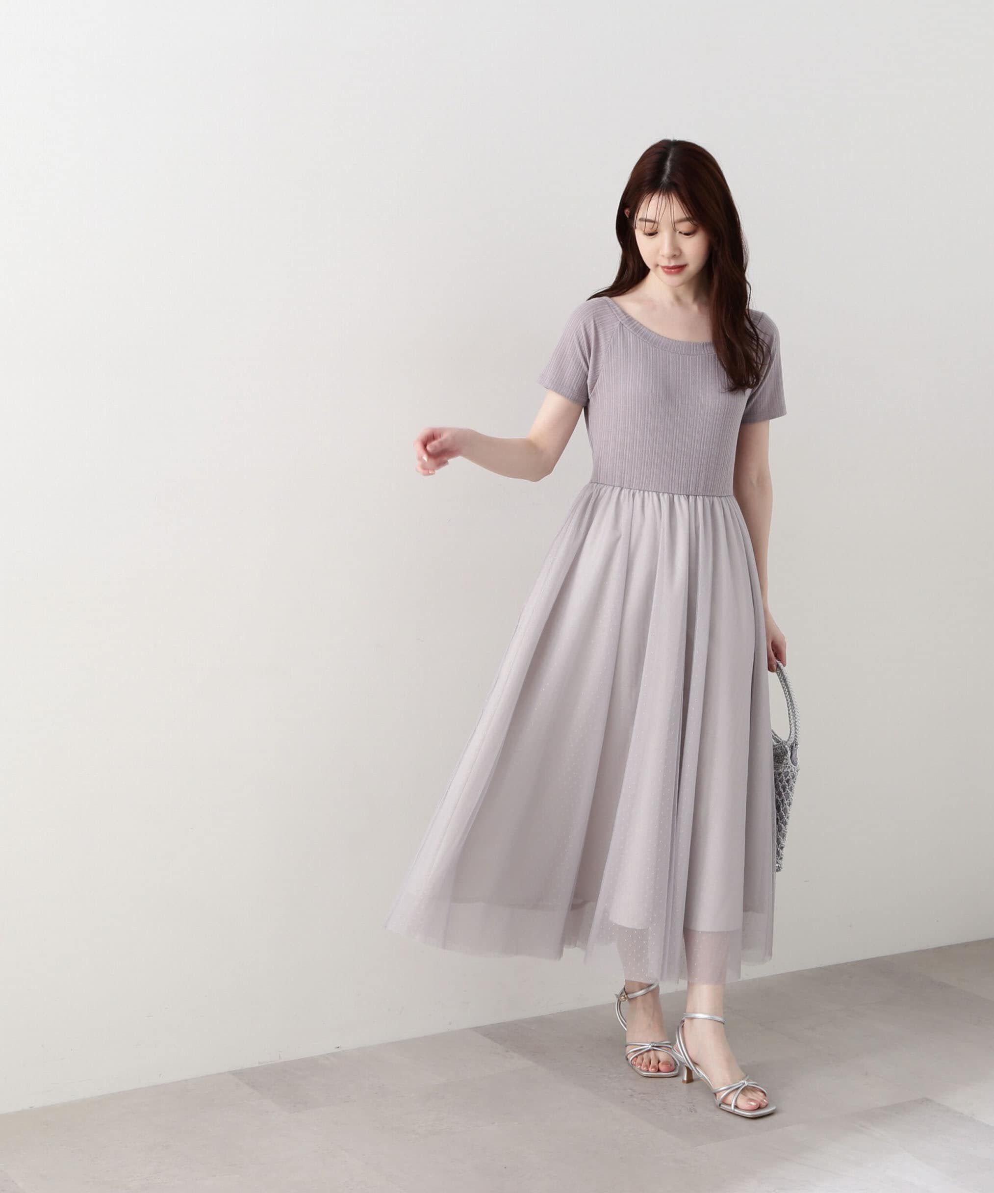 PROPORTION BODY DRESSING「2Ｗayチュールドッキングワンピース」|ワンピース|