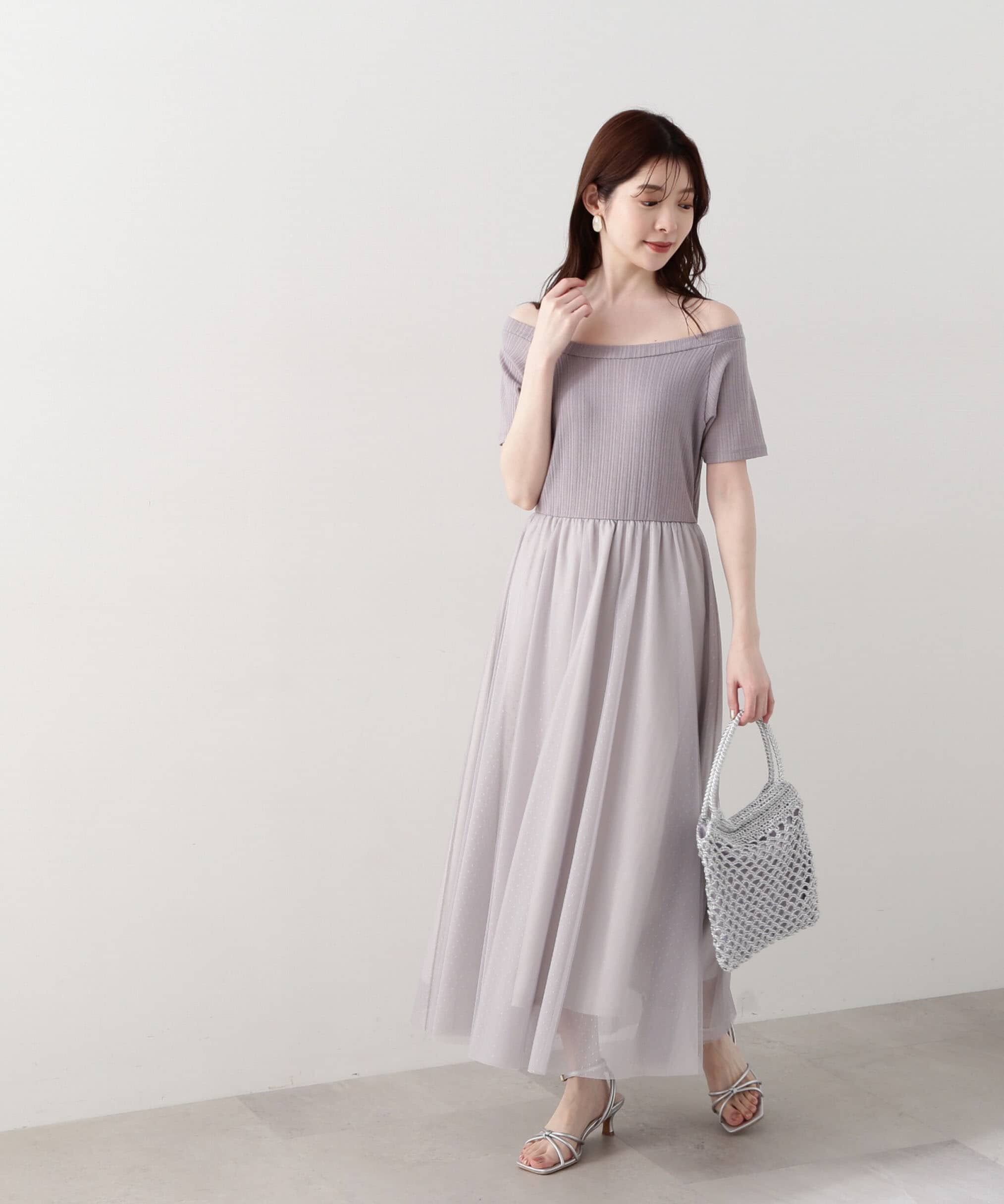 PROPORTION BODY DRESSING「2Ｗayチュールドッキングワンピース」|ワンピース|