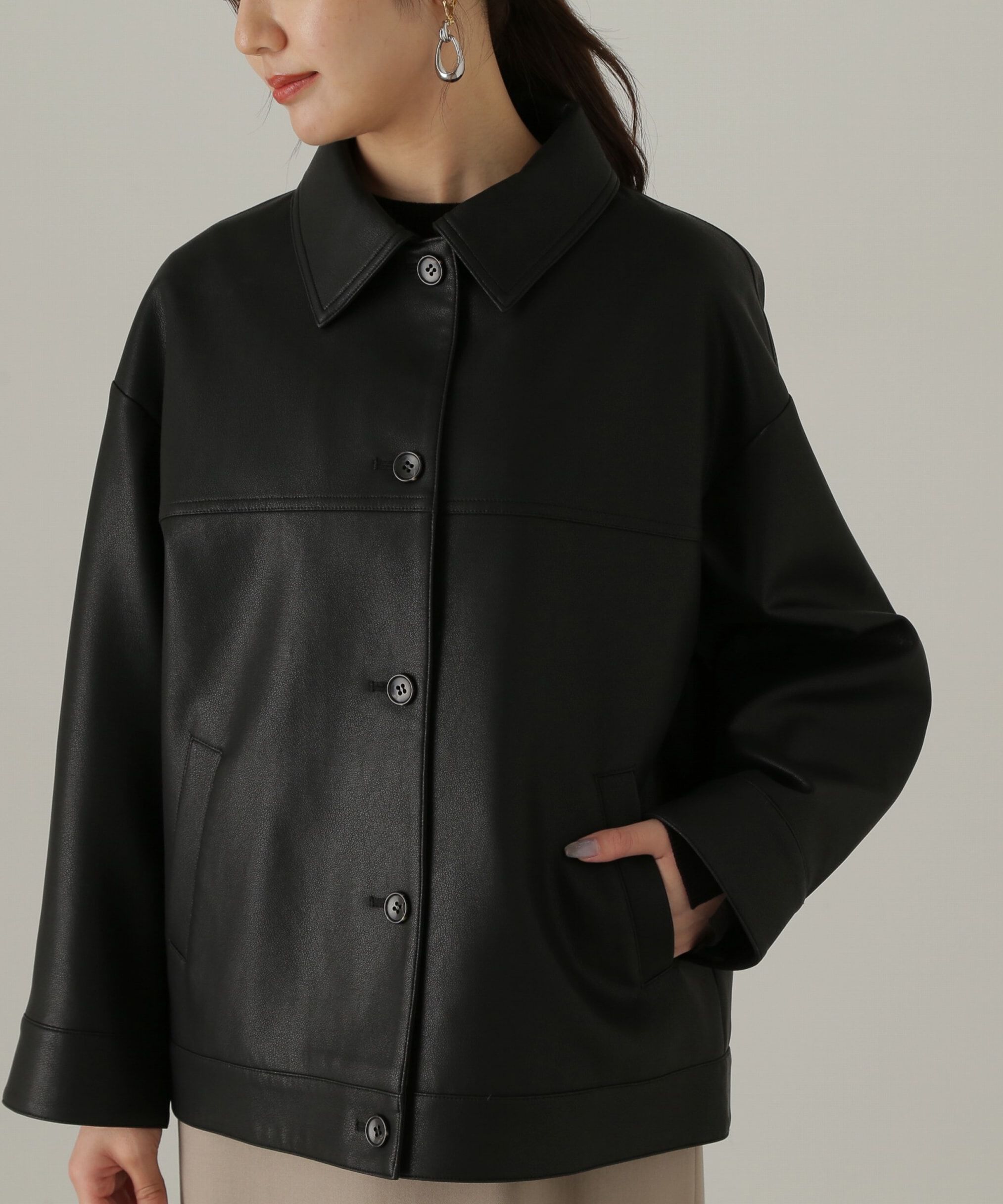 PROPORTION BODY DRESSING「フェイクレザージャケット　24AW」|その他|