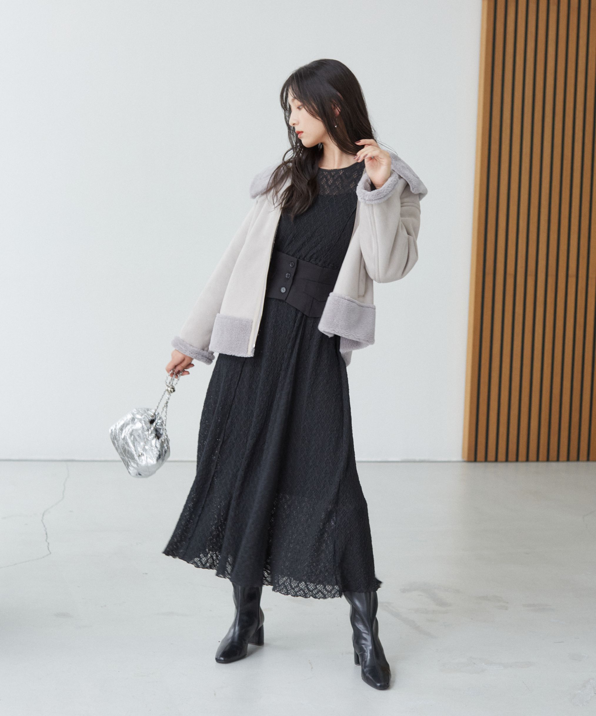PROPORTION BODY DRESSING「フェイクムートンコート　24AW」|その他|