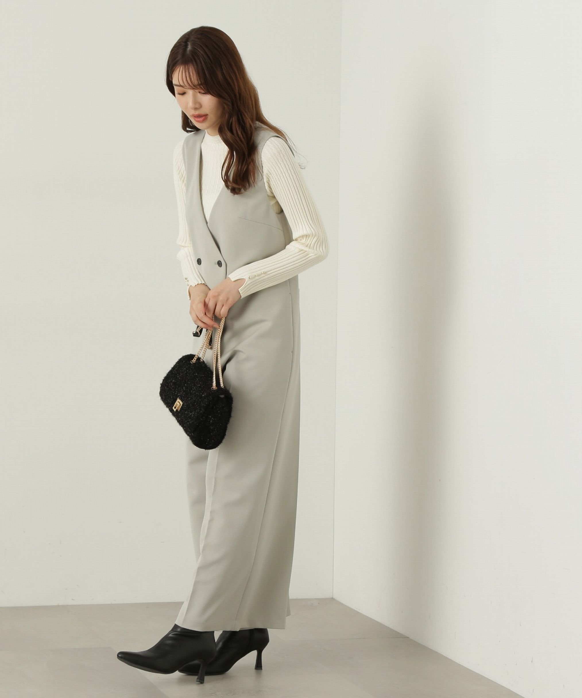 PROPORTION BODY DRESSING「ラップ風オールインワン」|ワンピース|