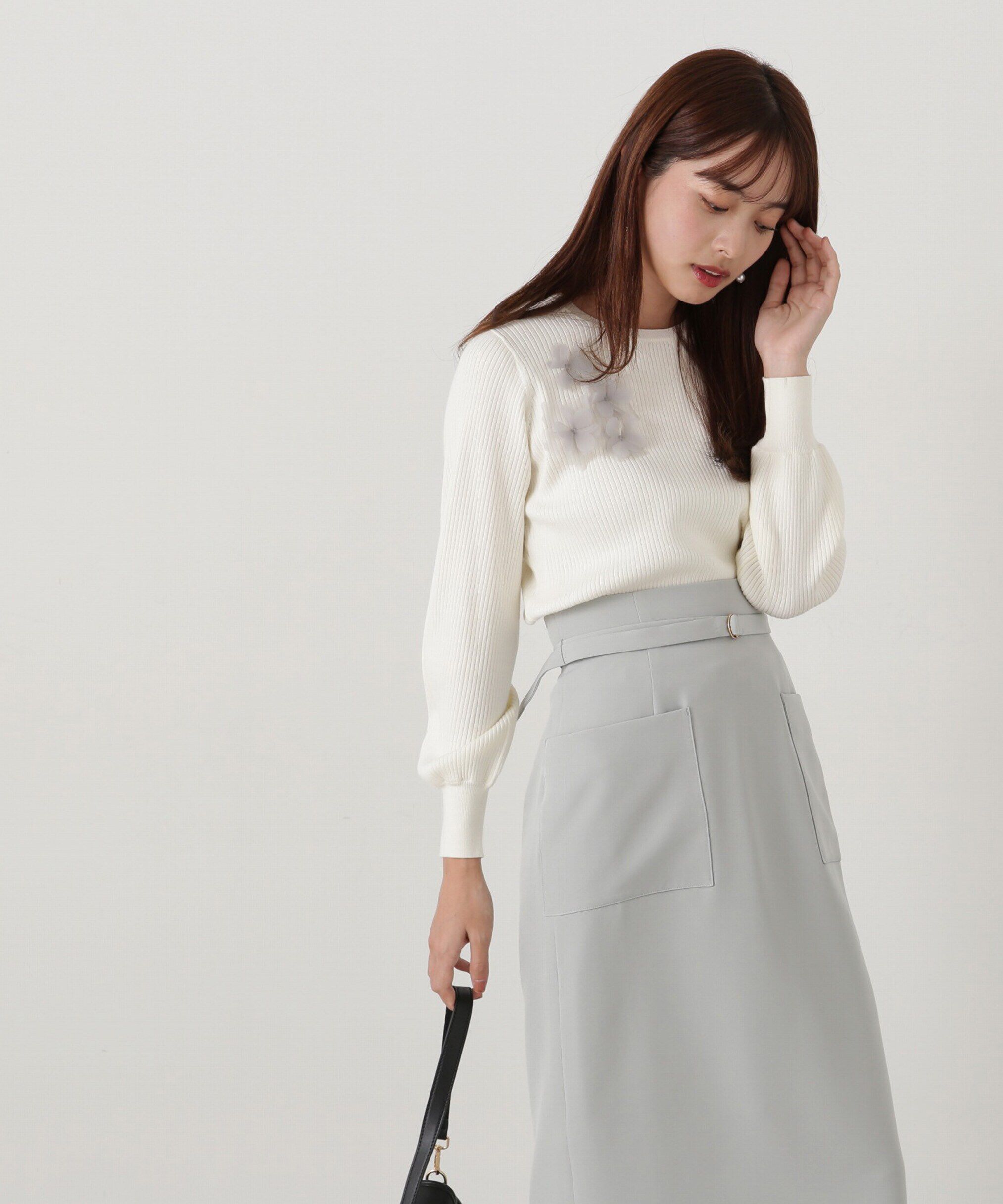 PROPORTION BODY DRESSING「フラワーモチーフニット」|ニット・セーター|