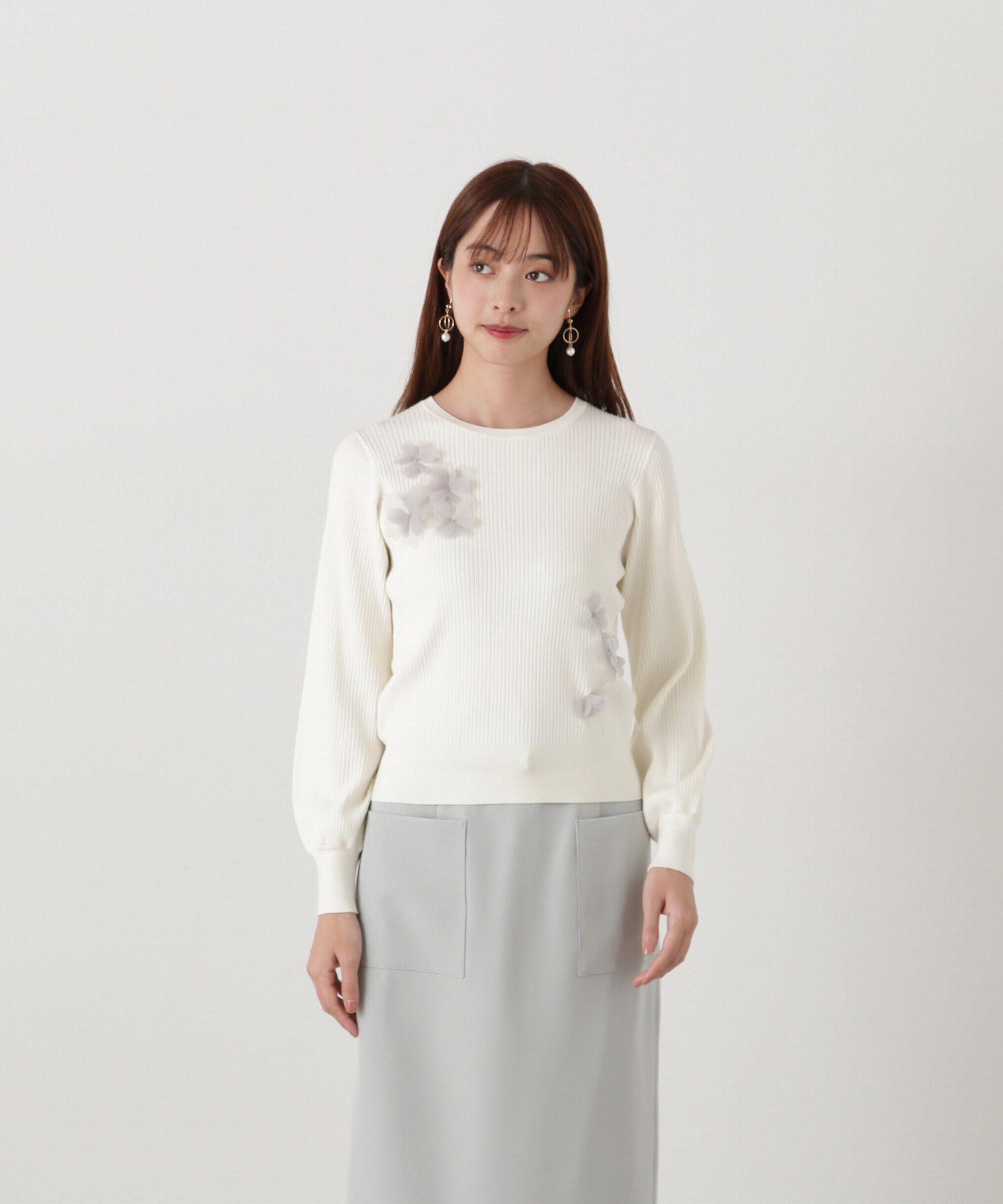 PROPORTION BODY DRESSING「フラワーモチーフニット」|ニット・セーター|