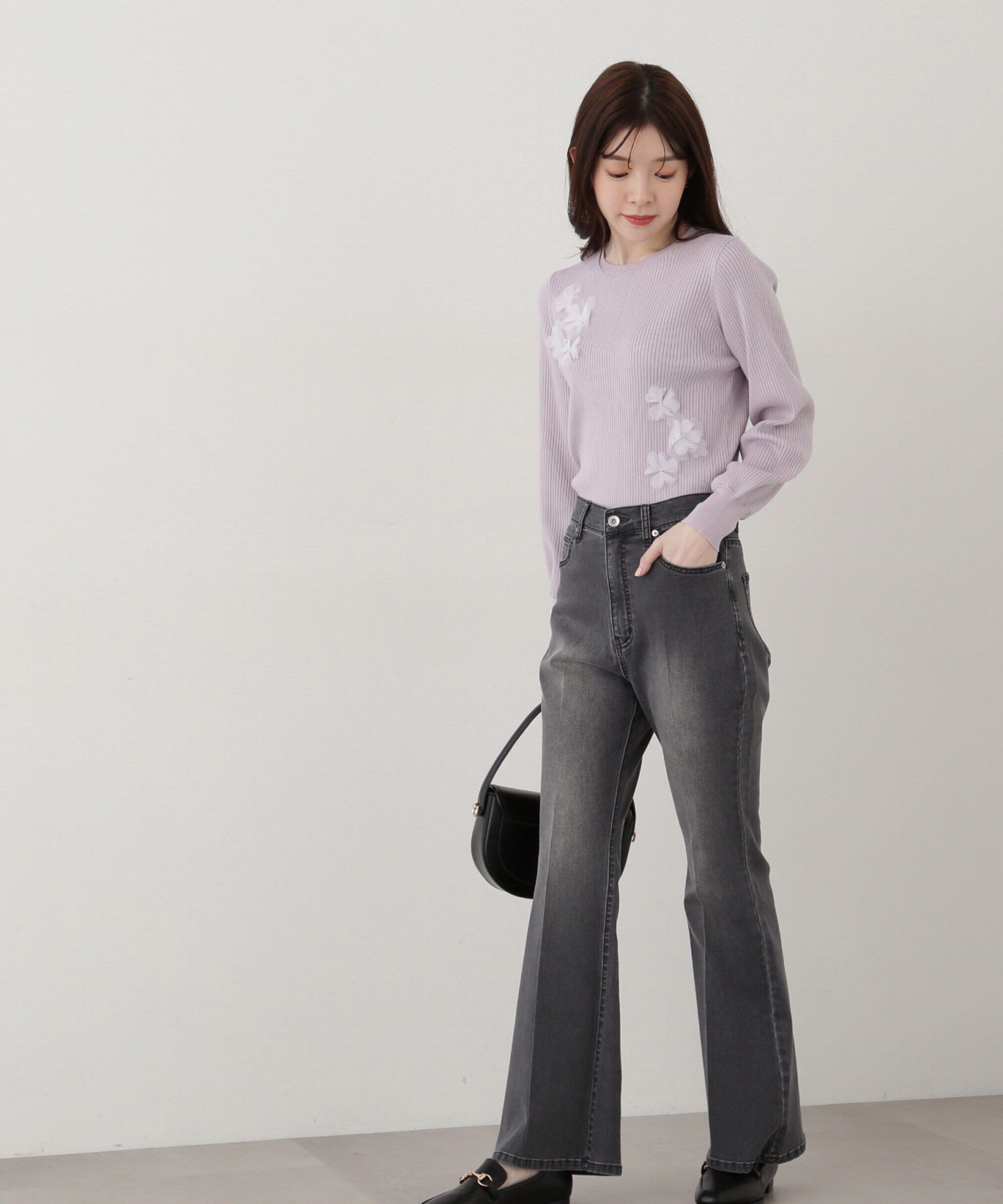 PROPORTION BODY DRESSING「フラワーモチーフニット」|ニット・セーター|