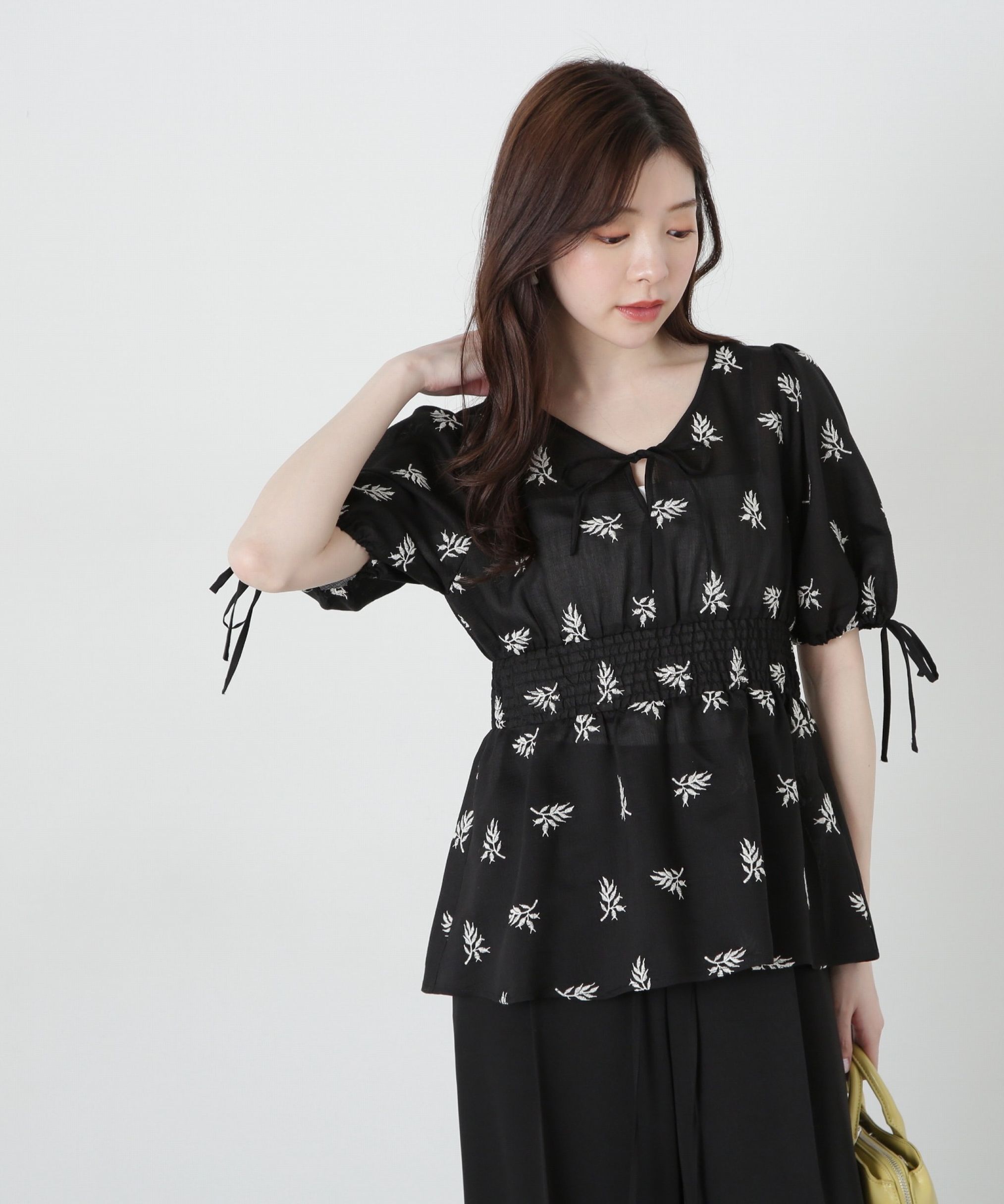 PROPORTION BODY DRESSING「花柄刺繍ブラウス」|シャツ・ブラウス|