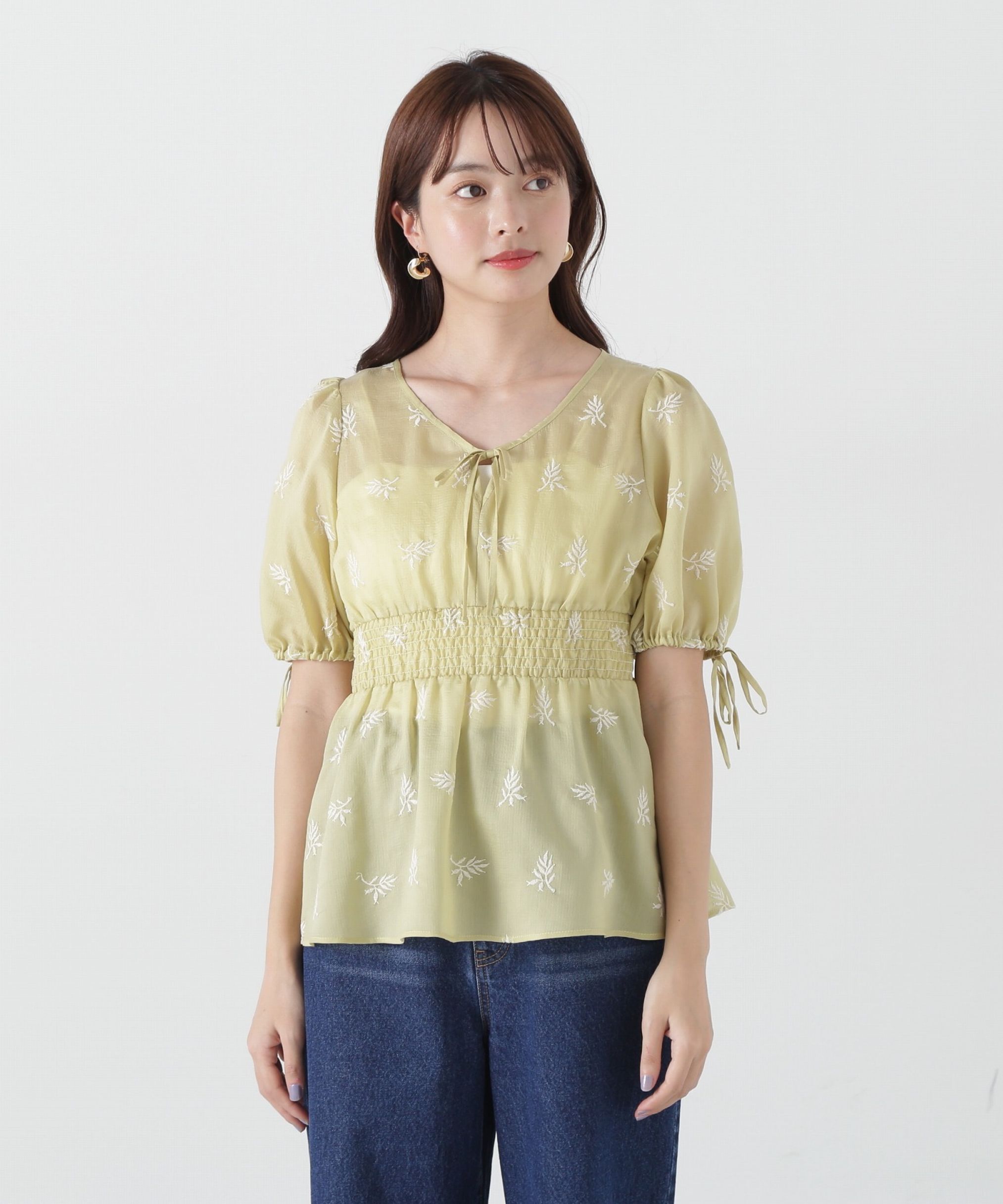 PROPORTION BODY DRESSING「花柄刺繍ブラウス」|シャツ・ブラウス|