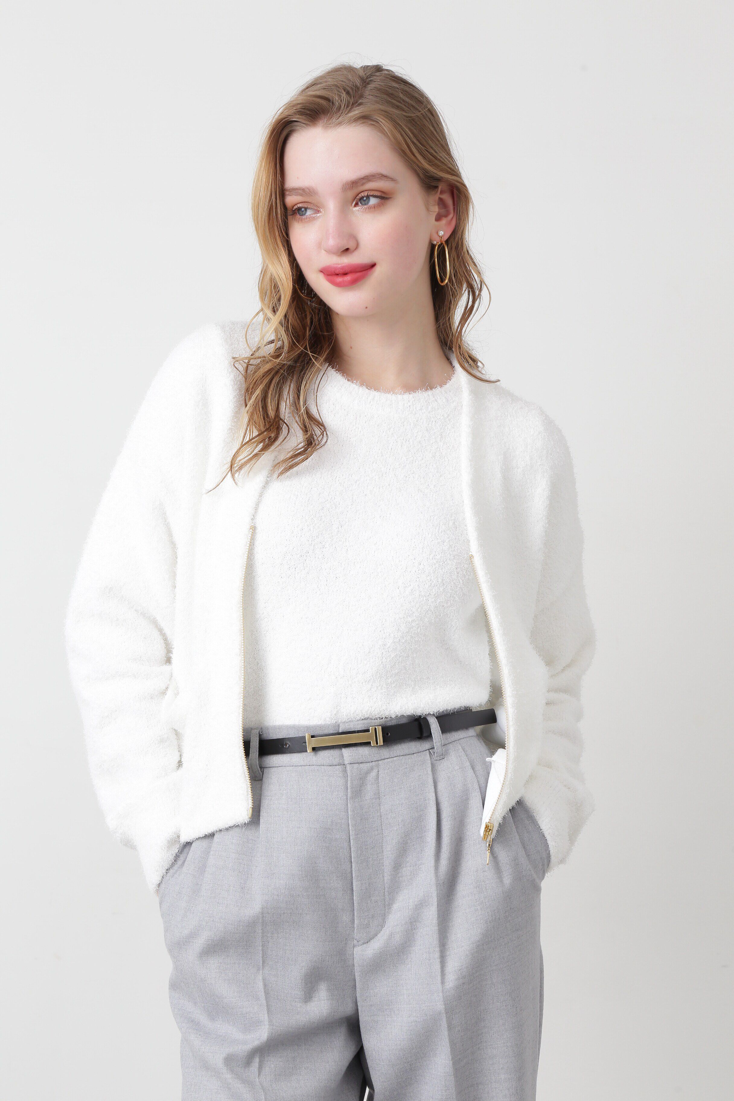  「◆フェザーヤーンZIPカーディガン」|その他|