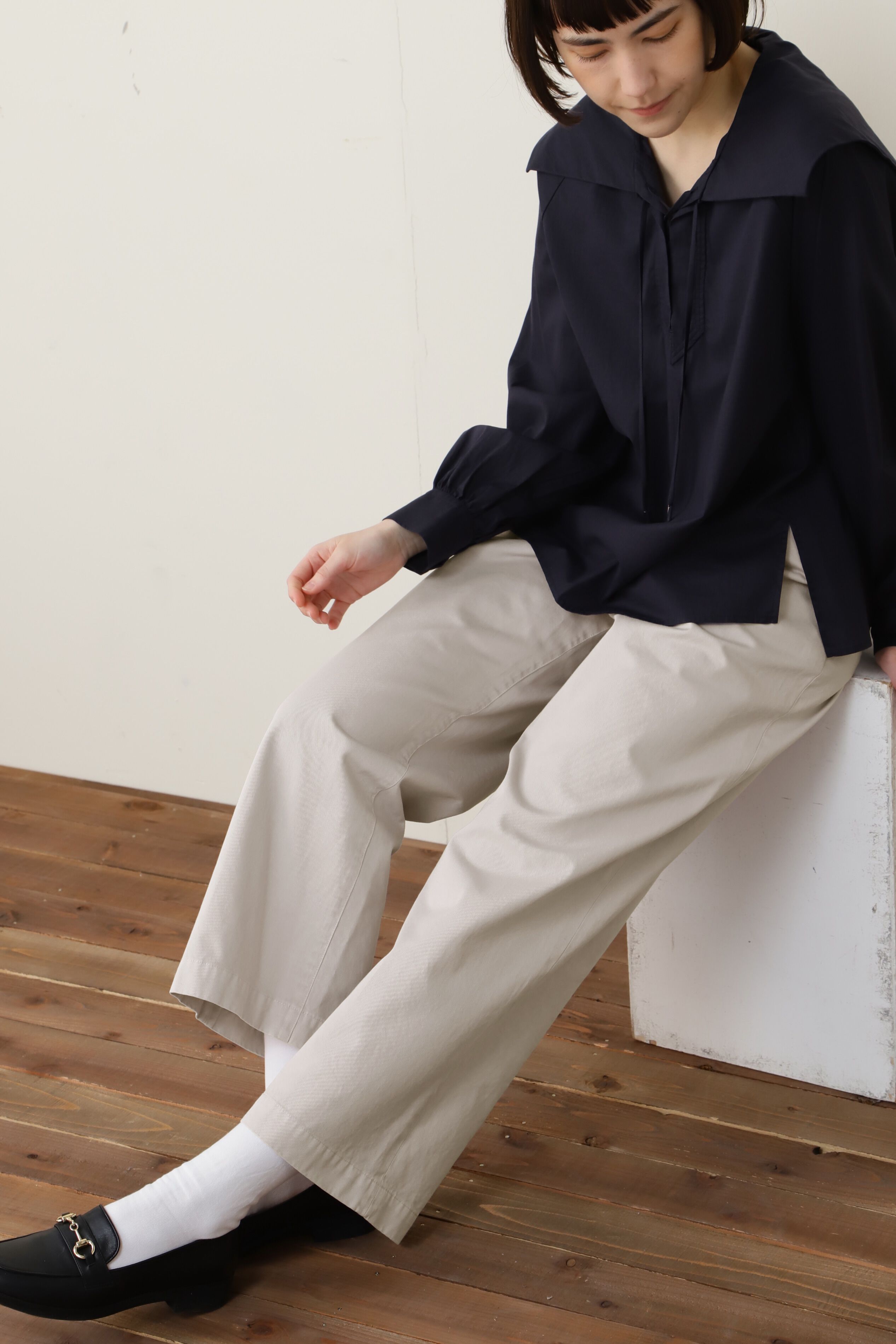  「◆製品染セミワイドパンツ」|その他|