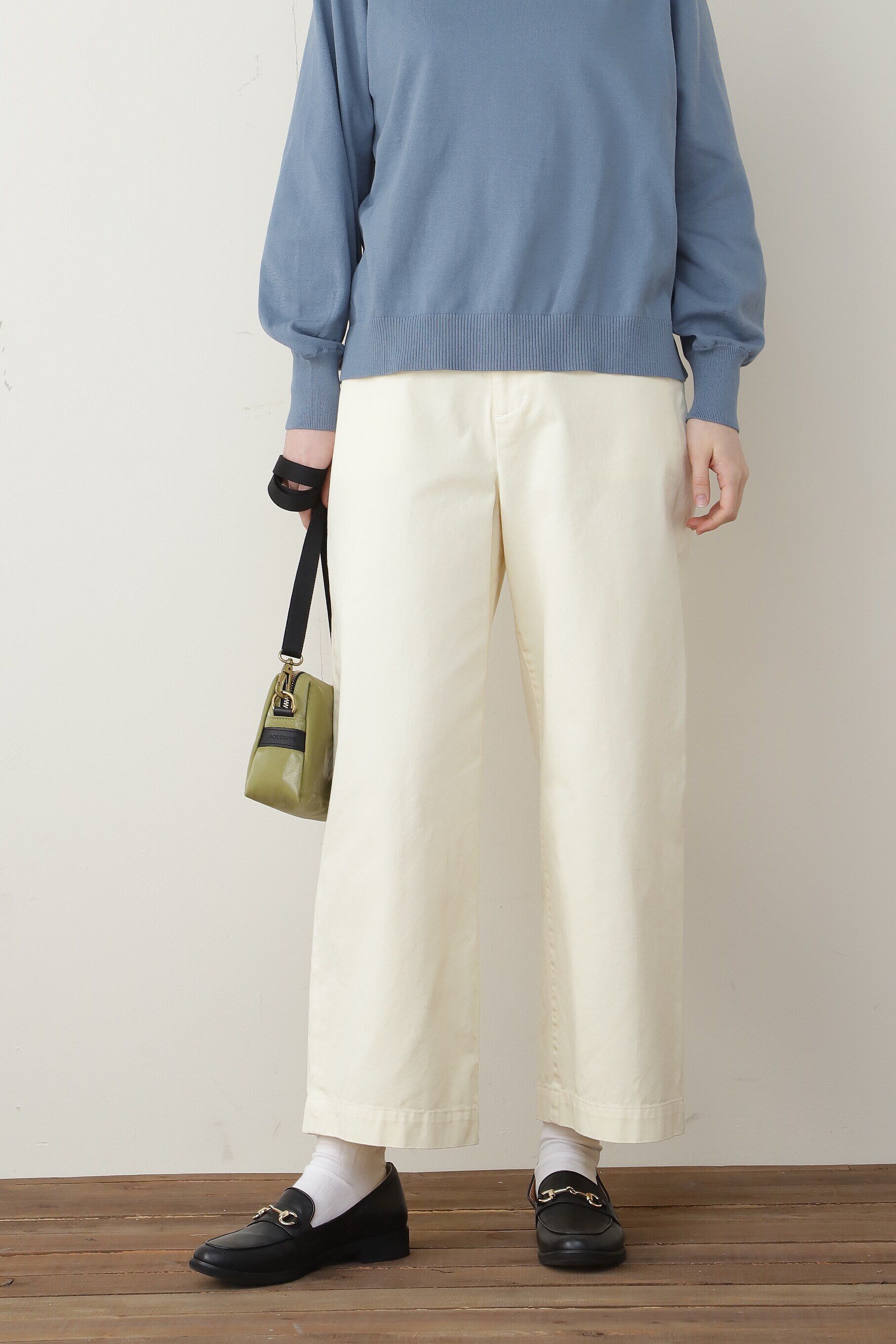  「◆製品染セミワイドパンツ」|その他|エクリュ1