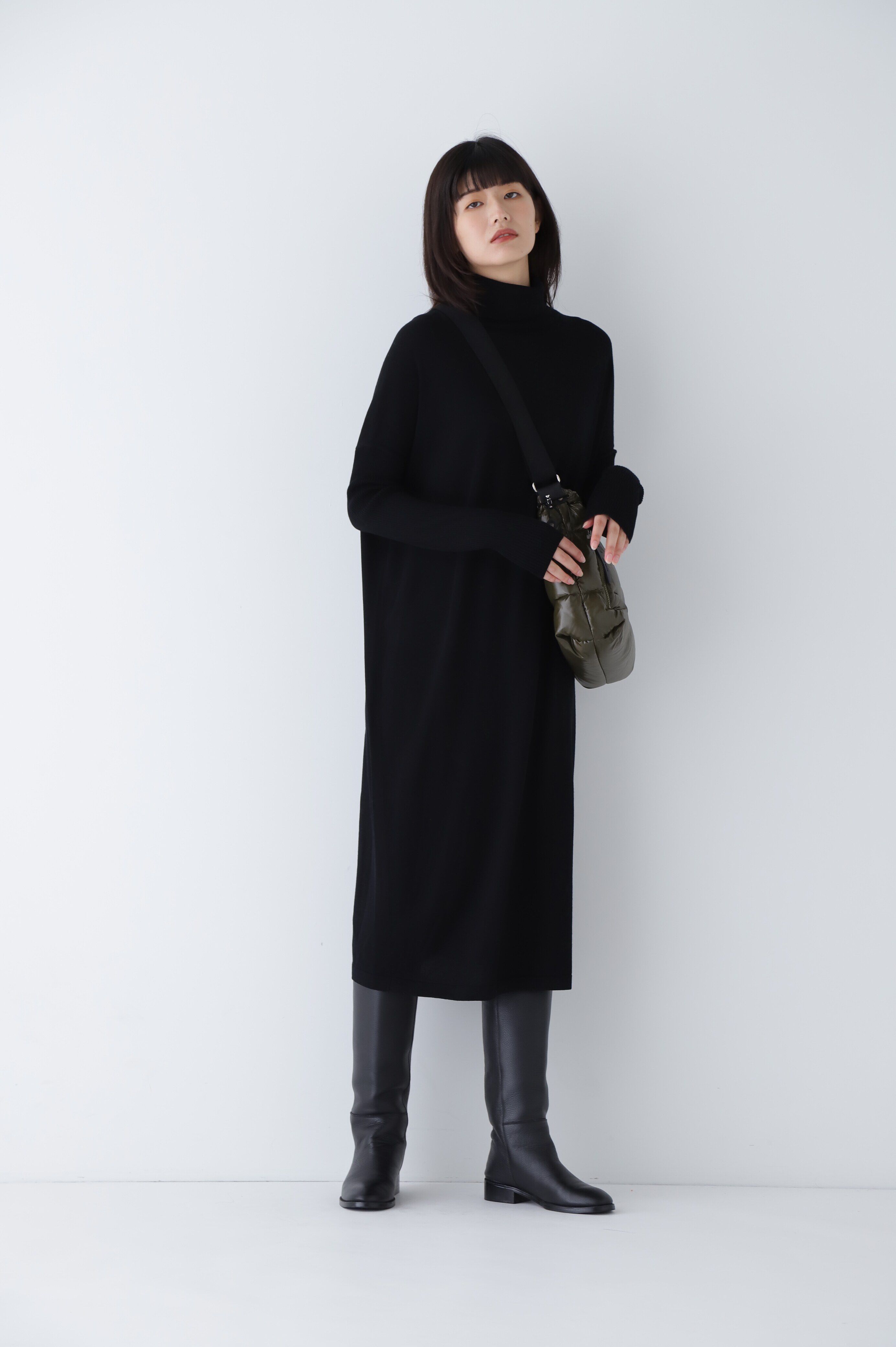  「◆ウール天竺タートルネックワンピース」|ワンピース|