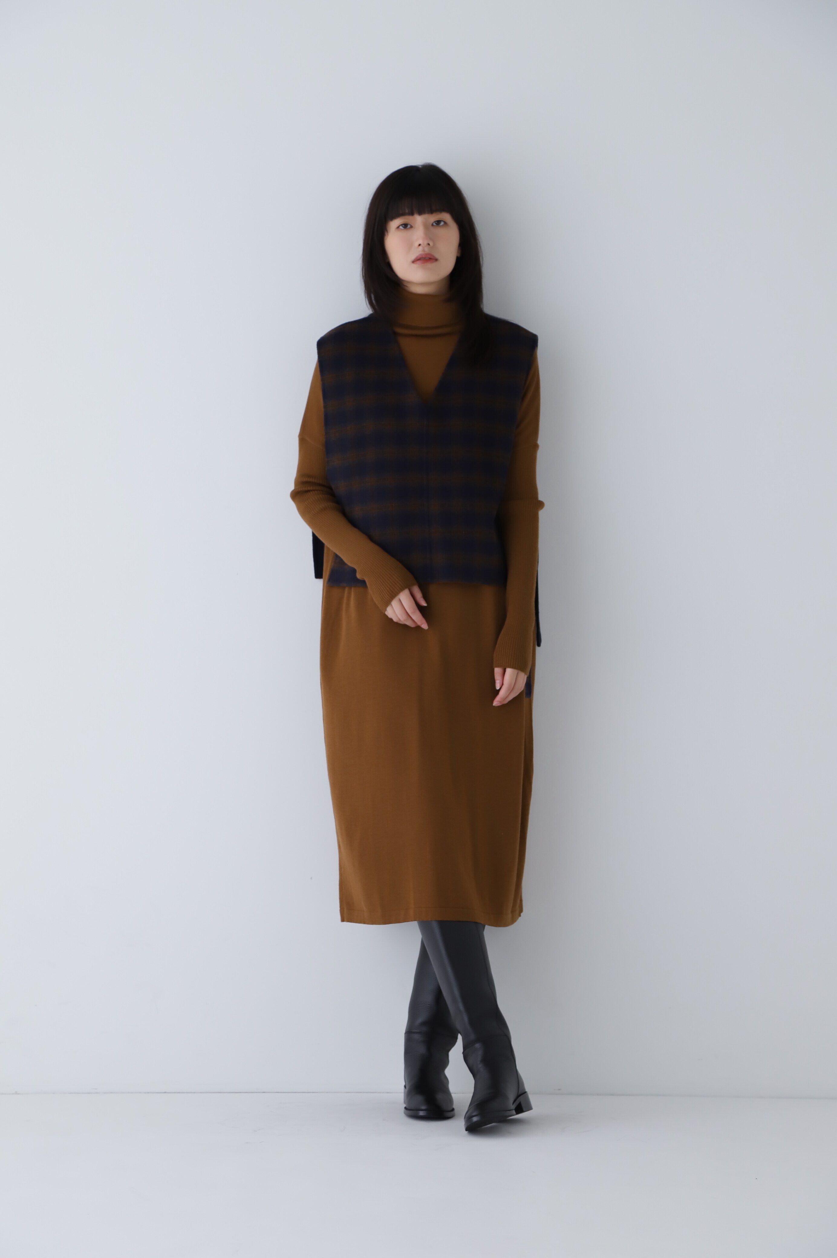  「◆ウール天竺タートルネックワンピース」|ワンピース|