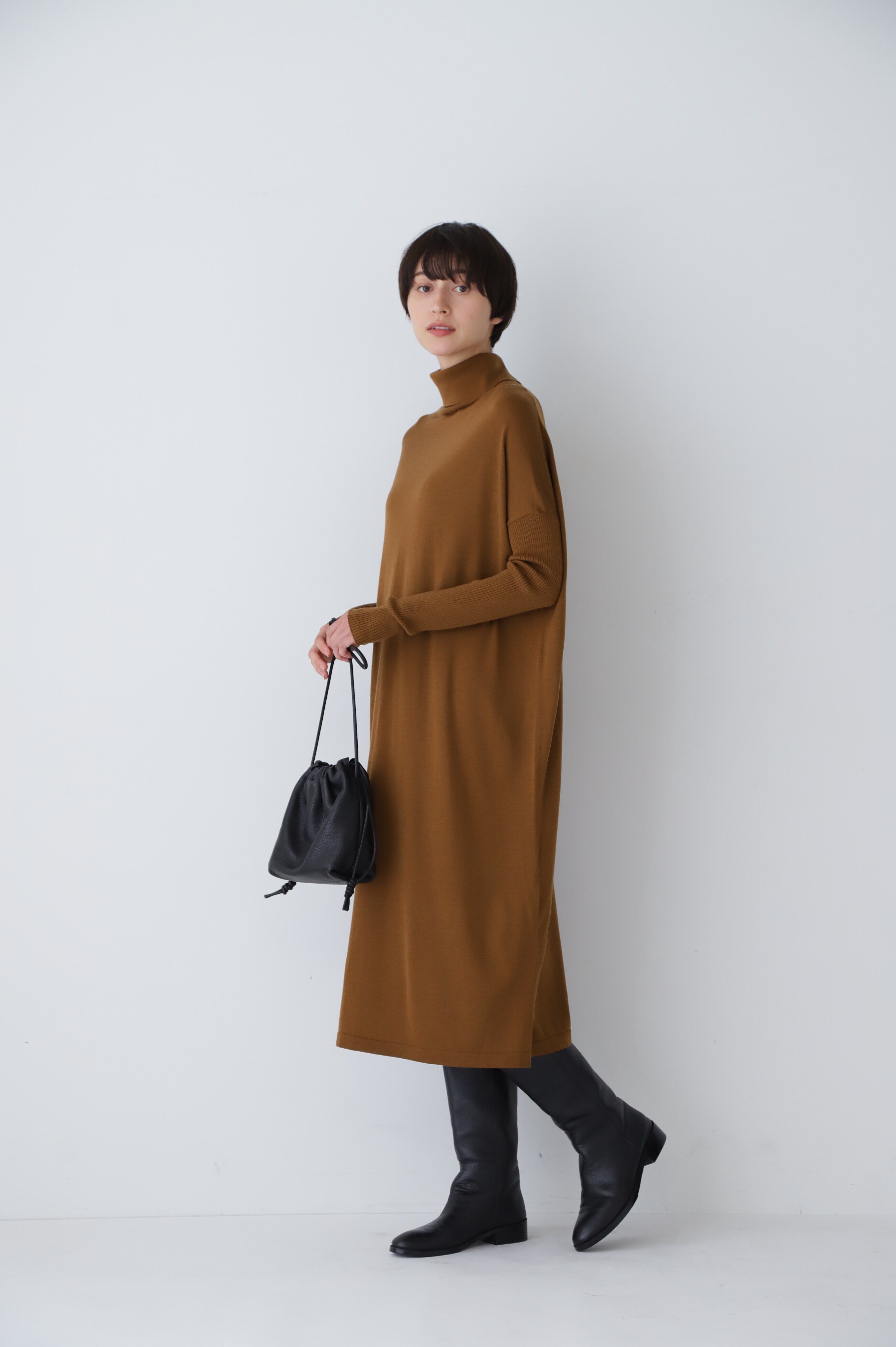  「◆ウール天竺タートルネックワンピース」|ワンピース|