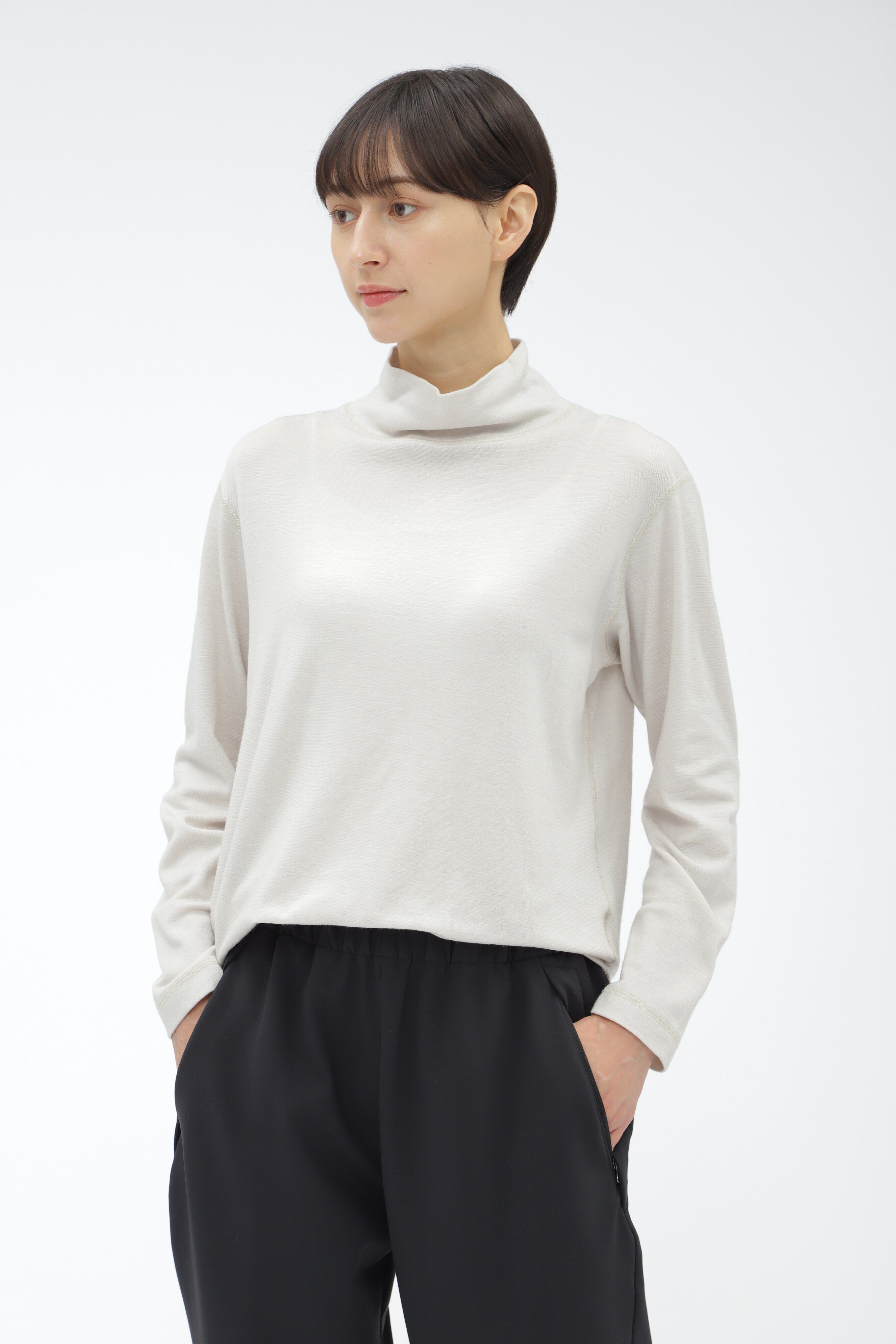  「BREATH THERMO / WOOL JERSEY」|Tシャツ・カットソー|IVORY1