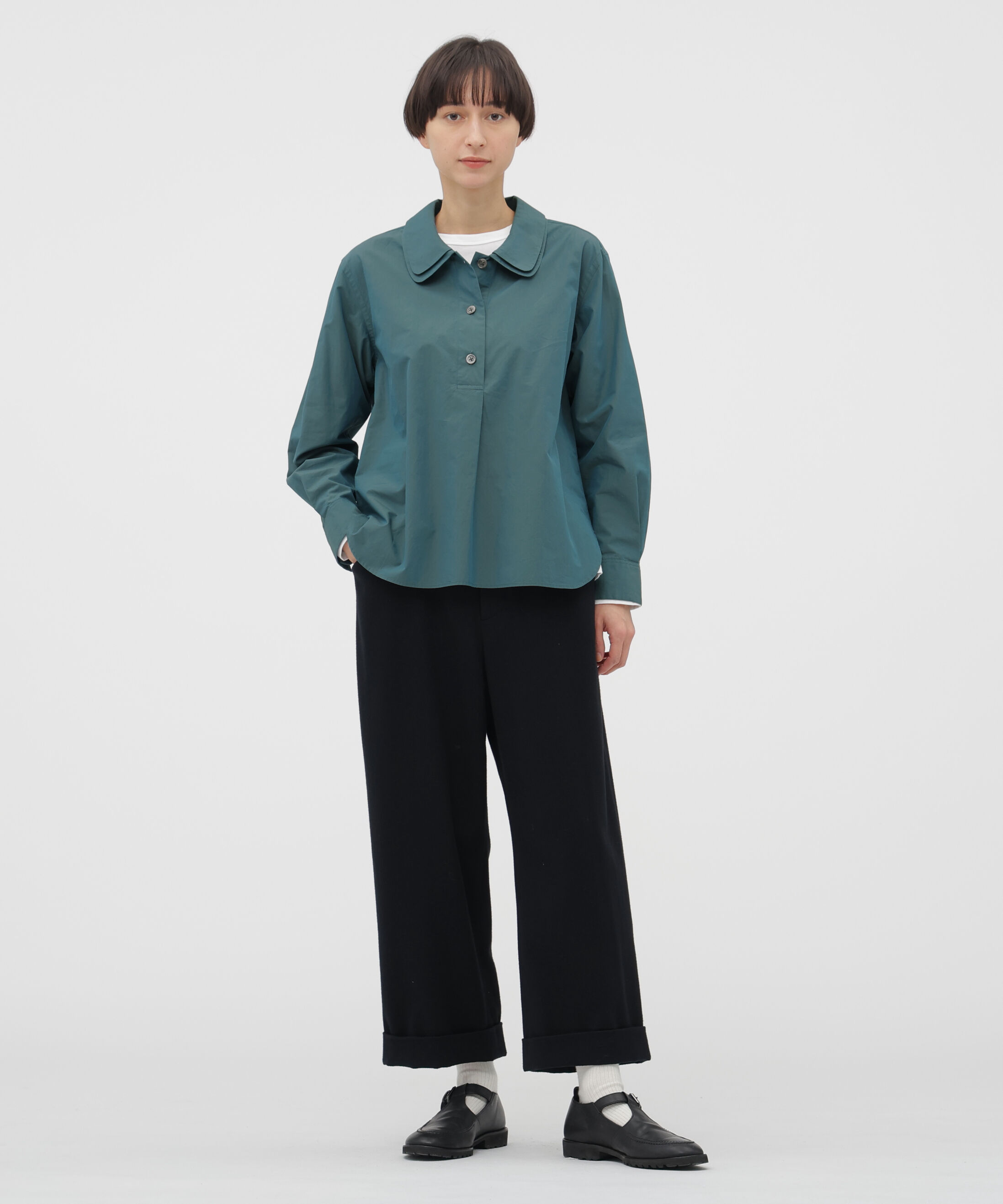  「CHAMBRAY COTTON POPLIN SHIRT」|シャツ・ブラウス|