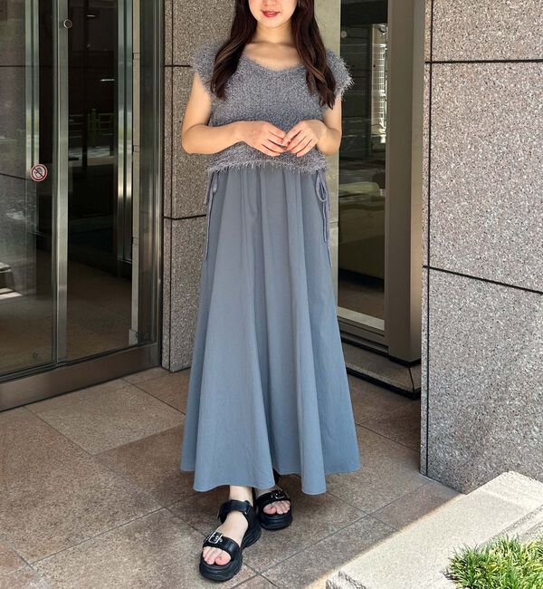 archives「レースＵＰフェザーベスト&times;マーメイドキャミワンピースＳＥＴ」|ワンピース|