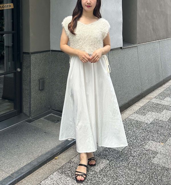 archives「レースＵＰフェザーベスト&times;マーメイドキャミワンピースＳＥＴ」|ワンピース|