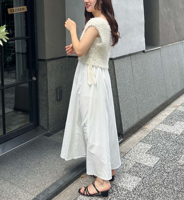 archives「レースＵＰフェザーベスト&times;マーメイドキャミワンピースＳＥＴ」|ワンピース|