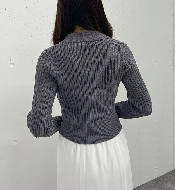 archives「Ｗｚｉｐモールニットポロ&times;キャミワンピースＳＥＴ」|ワンピース|