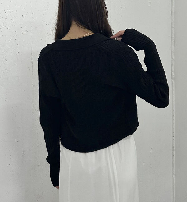 archives「Ｗｚｉｐモールニットポロ&times;キャミワンピースＳＥＴ」|ワンピース|