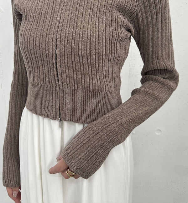 archives「Ｗｚｉｐモールニットポロ&times;キャミワンピースＳＥＴ」|ワンピース|