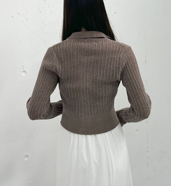 archives「Ｗｚｉｐモールニットポロ&times;キャミワンピースＳＥＴ」|ワンピース|