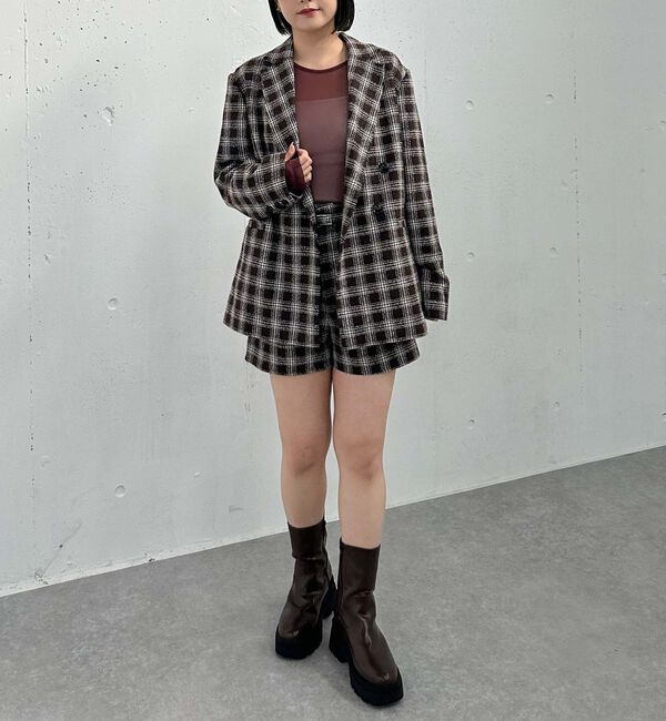 archives「【ＳＥＴＵＰ対応】ラメチェックテーラードジャケット」|テーラードジャケット|