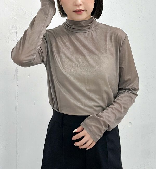 archives「メタリックシアーハイネックＴＯＰＳ」|Tシャツ・カットソー|