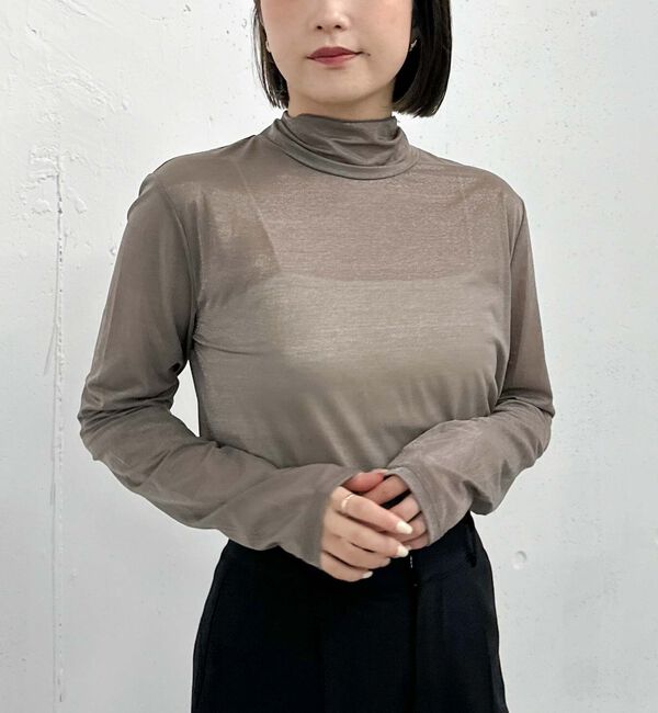 archives「メタリックシアーハイネックＴＯＰＳ」|Tシャツ・カットソー|