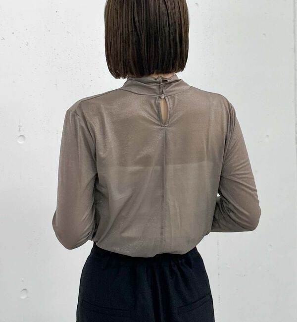 archives「メタリックシアーハイネックＴＯＰＳ」|Tシャツ・カットソー|