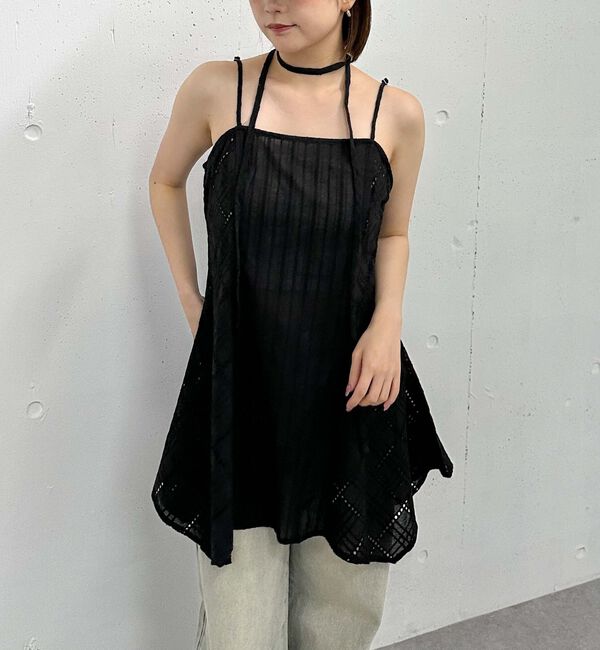 archives「コットンレースキャミワンピース」|ワンピース|BLACK