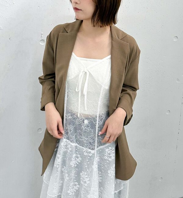 archives「レイヤードイレヘムレースキャミワンピース」|ワンピース|