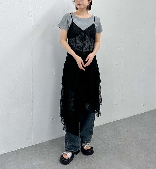 archives「レイヤードイレヘムレースキャミワンピース」|ワンピース|