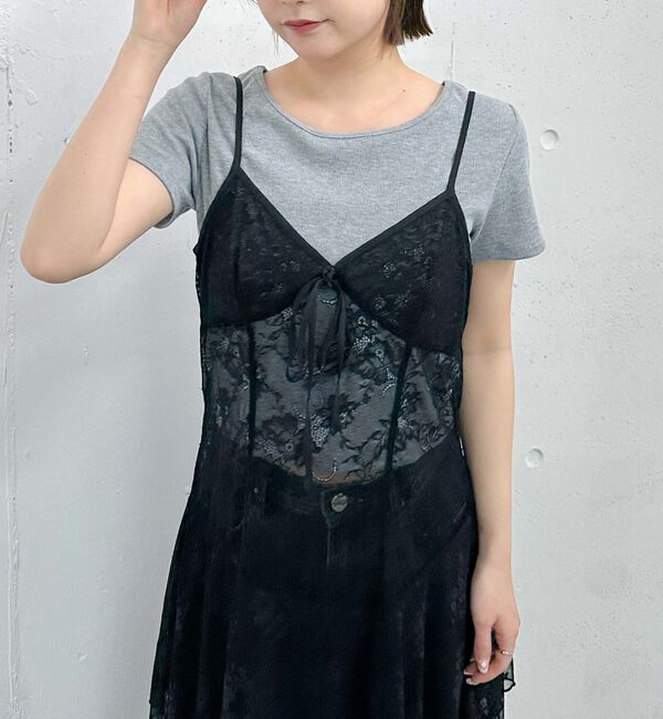 archives「レイヤードイレヘムレースキャミワンピース」|ワンピース|