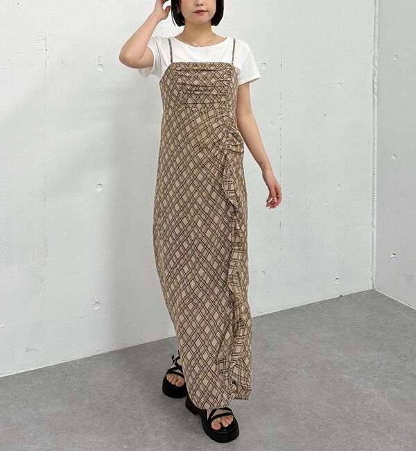 archives「バイアスチェックキャミワンピース」|ワンピース|