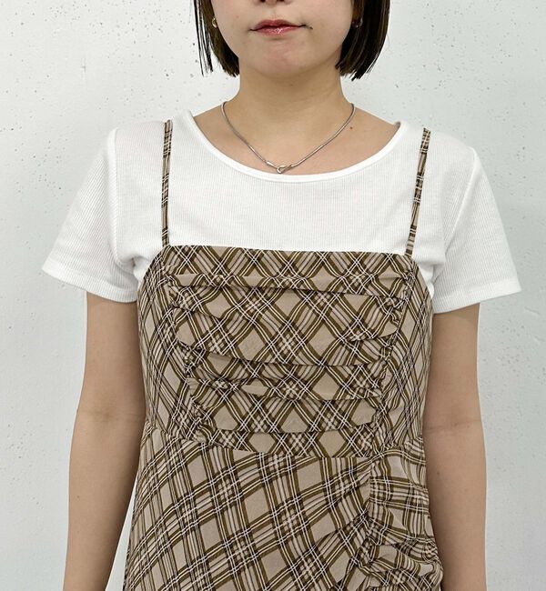 archives「バイアスチェックキャミワンピース」|ワンピース|