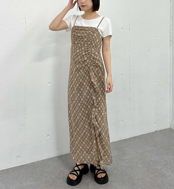 archives「バイアスチェックキャミワンピース」|ワンピース|