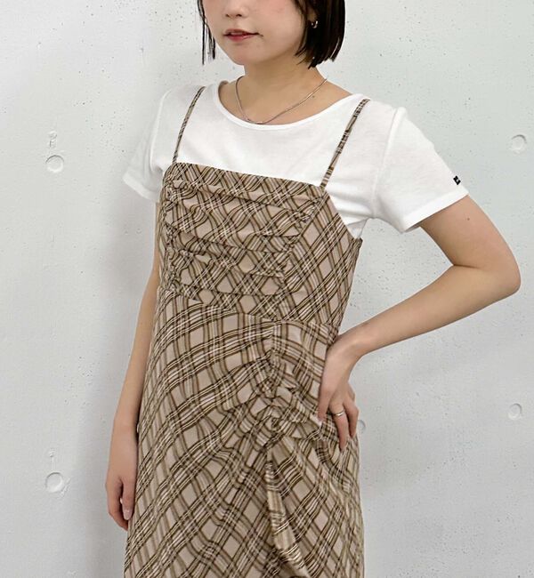 archives「バイアスチェックキャミワンピース」|ワンピース|