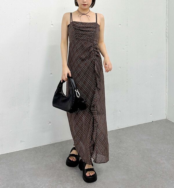 archives「バイアスチェックキャミワンピース」|ワンピース|