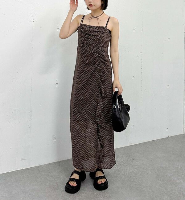 archives「バイアスチェックキャミワンピース」|ワンピース|