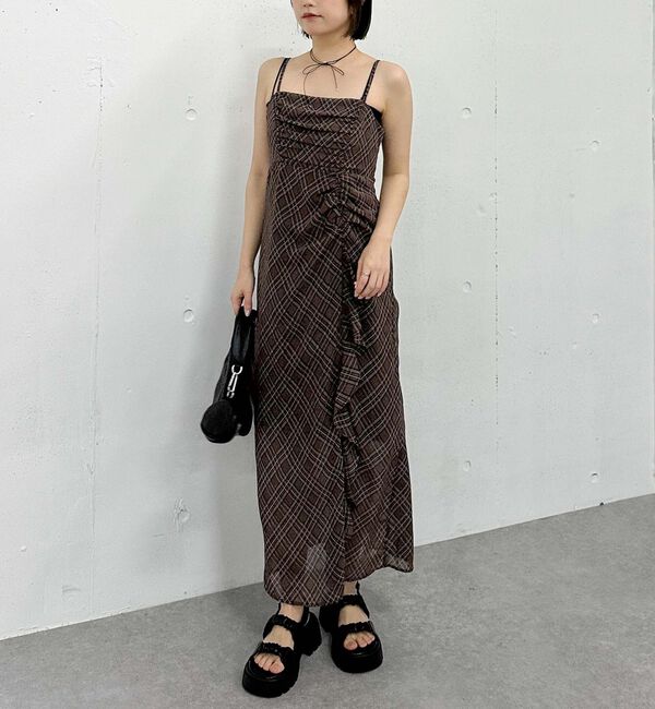 archives「バイアスチェックキャミワンピース」|ワンピース|