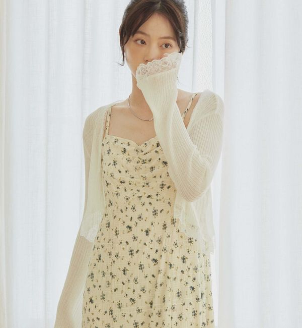 archives「レーストリミングニットカーディガン」|カーディガン|