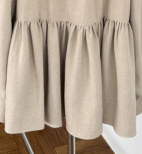 Doux archives「ヴィンテージサテンギャザーブラウス」|シャツ・ブラウス|