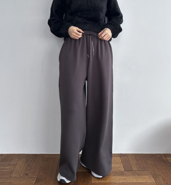 Doux archives「裏起毛ワイドパンツ」|チノ|