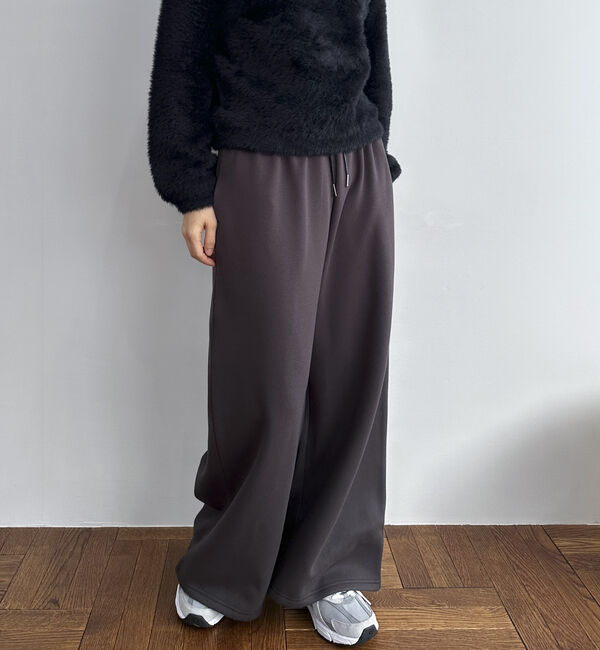 Doux archives「裏起毛ワイドパンツ」|チノ|