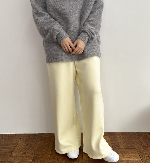 Doux archives「裏起毛ワイドパンツ」|チノ|
