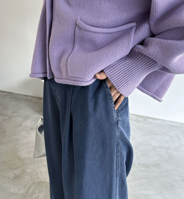 Doux archives「ソフトデニムワイドパンツ」|デニム|