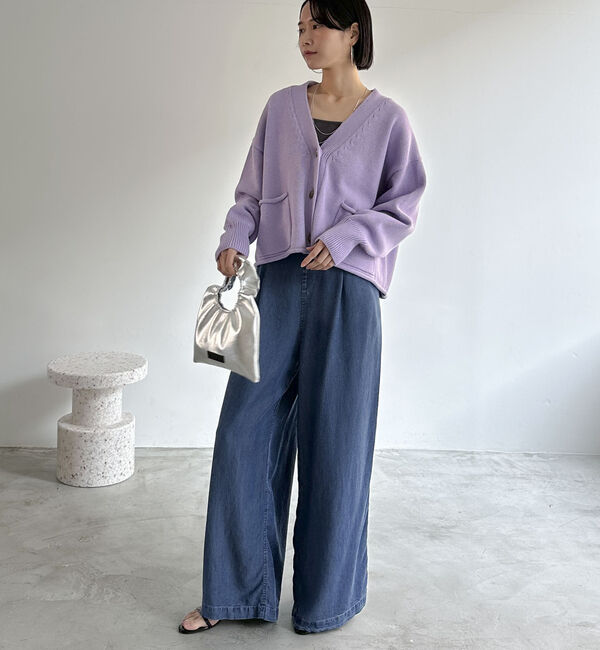 Doux archives「ソフトデニムワイドパンツ」|デニム|