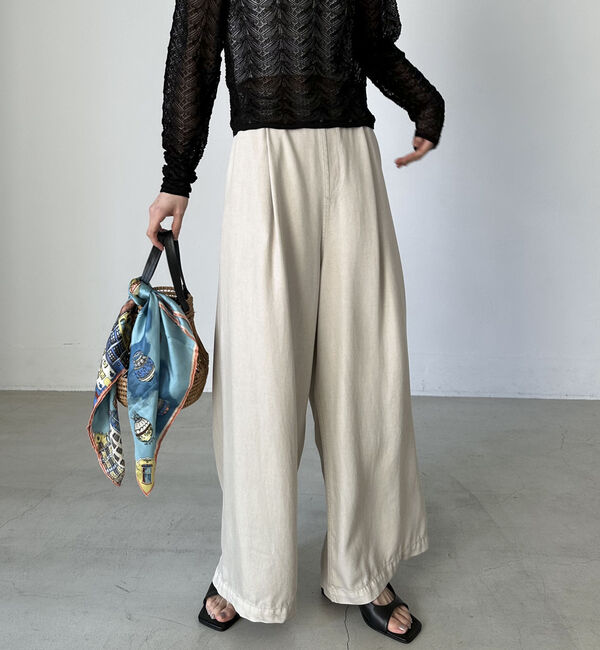 Doux archives「ソフトデニムワイドパンツ」|デニム|