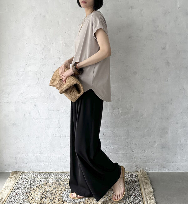 Doux archives「袖折り返しＴシャツ」|Tシャツ・カットソー|