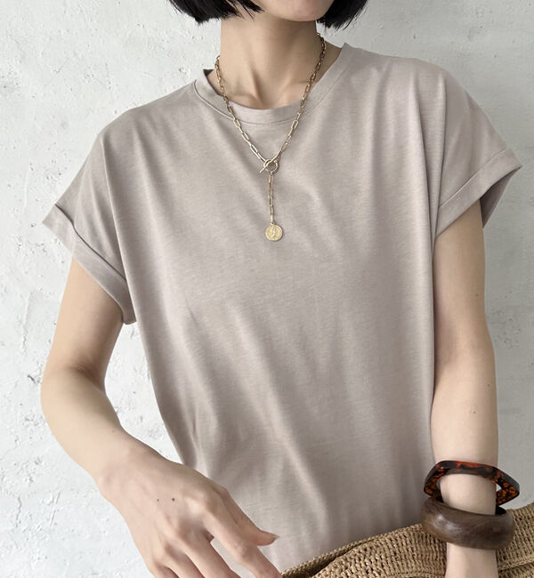 Doux archives「袖折り返しＴシャツ」|Tシャツ・カットソー|